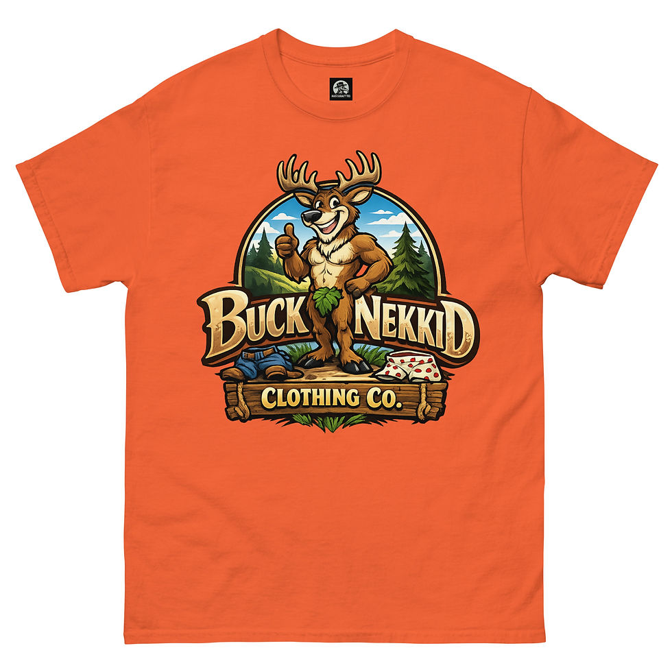 Thumbnail: Buck Nekkid Clothing Company classic tee