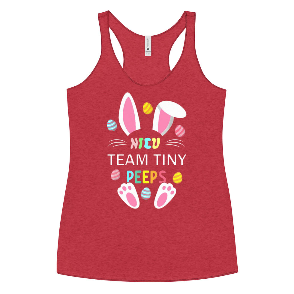Thumbnail: NICU Team Tiny Peeps Women's Racerback Tank
