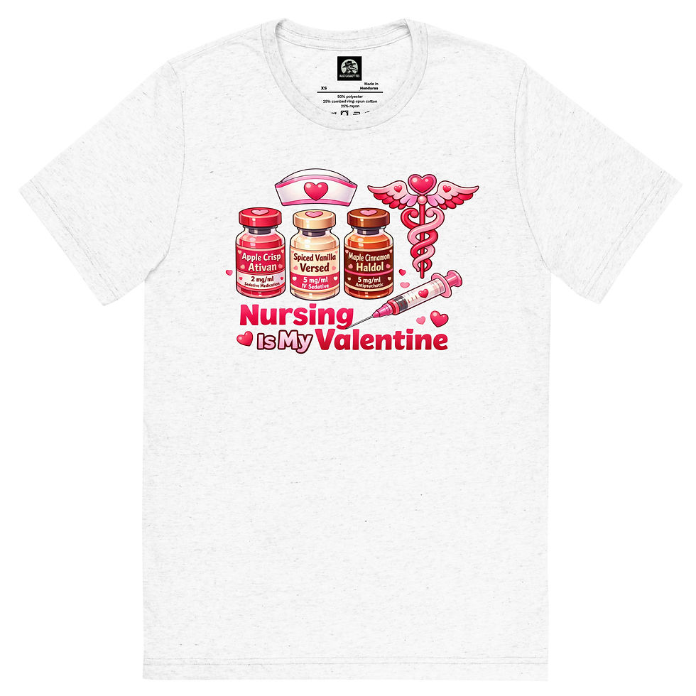 Thumbnail: Nursing Is My Valentine Short sleeve t-shirt