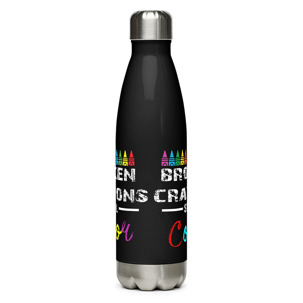 Thumbnail: Broken Crayons Still Color Stainless steel water bottle