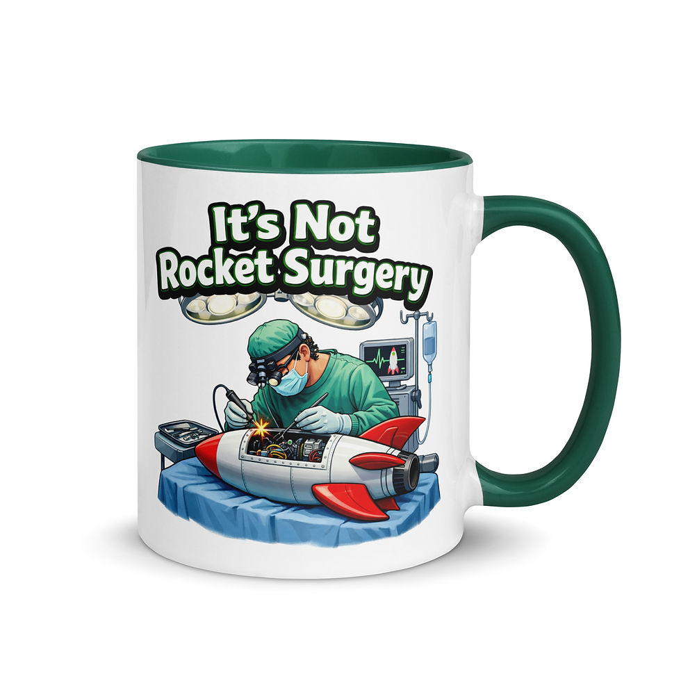 Thumbnail: It’s Not Rocket Surgery Mug with Color Inside
