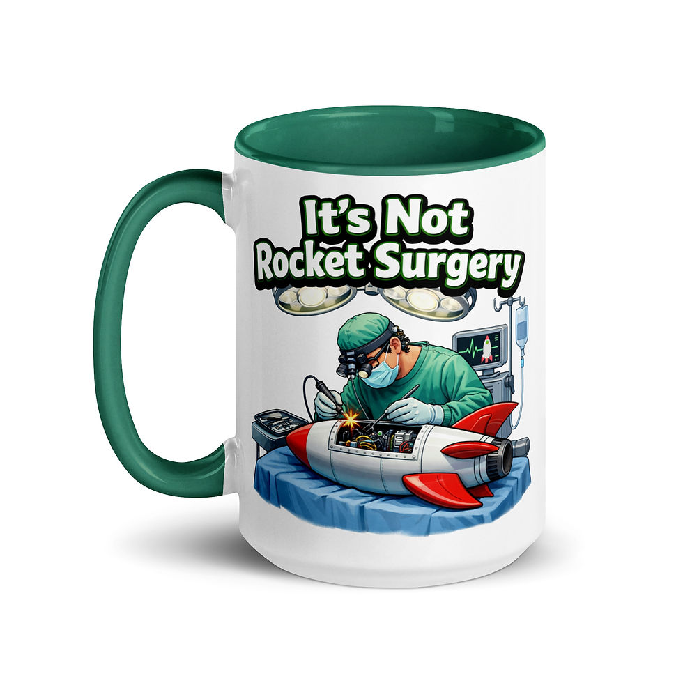 Thumbnail: It’s Not Rocket Surgery Mug with Color Inside
