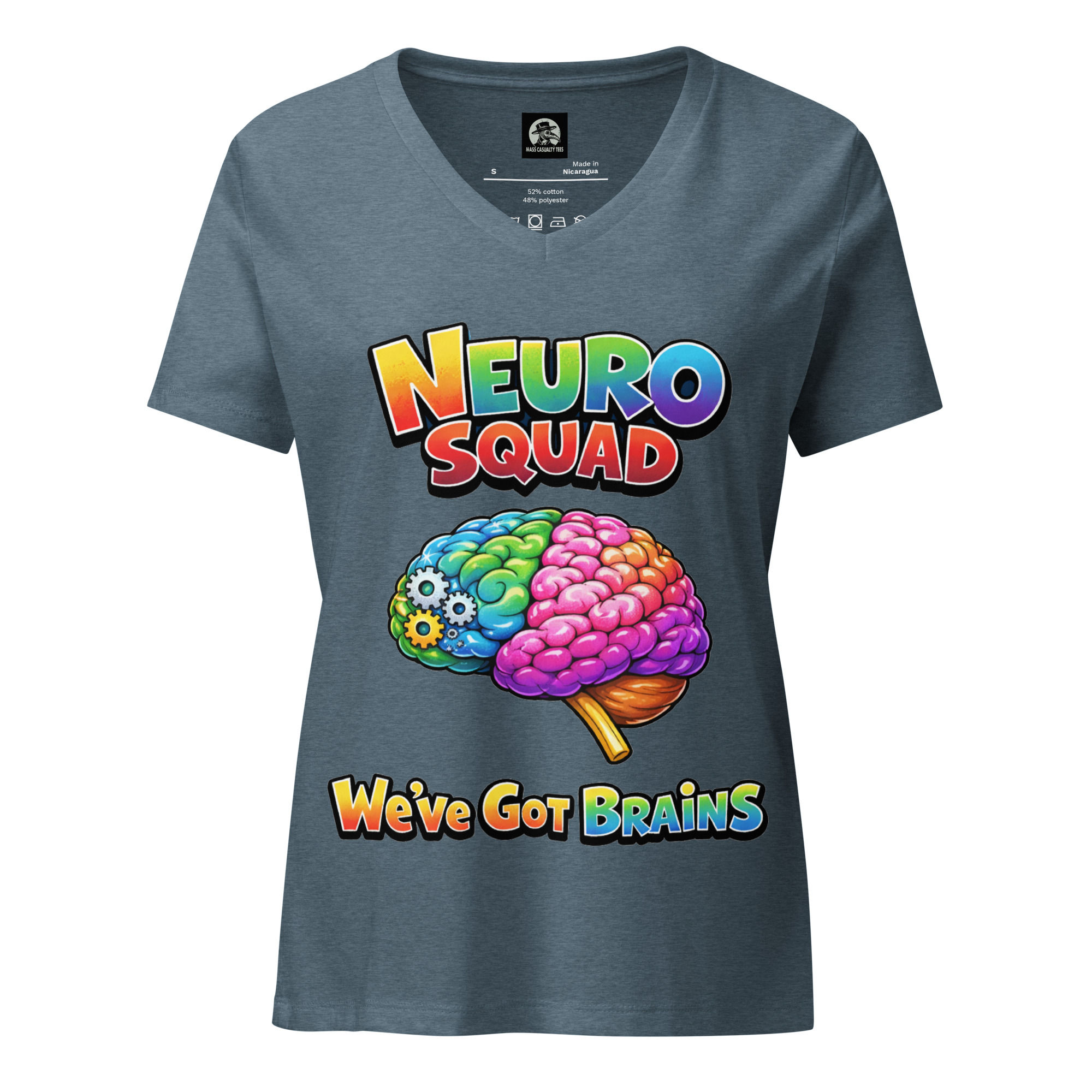 Neuro Squad We’ve Got Brains Women’s relaxed v-neck t-shirt