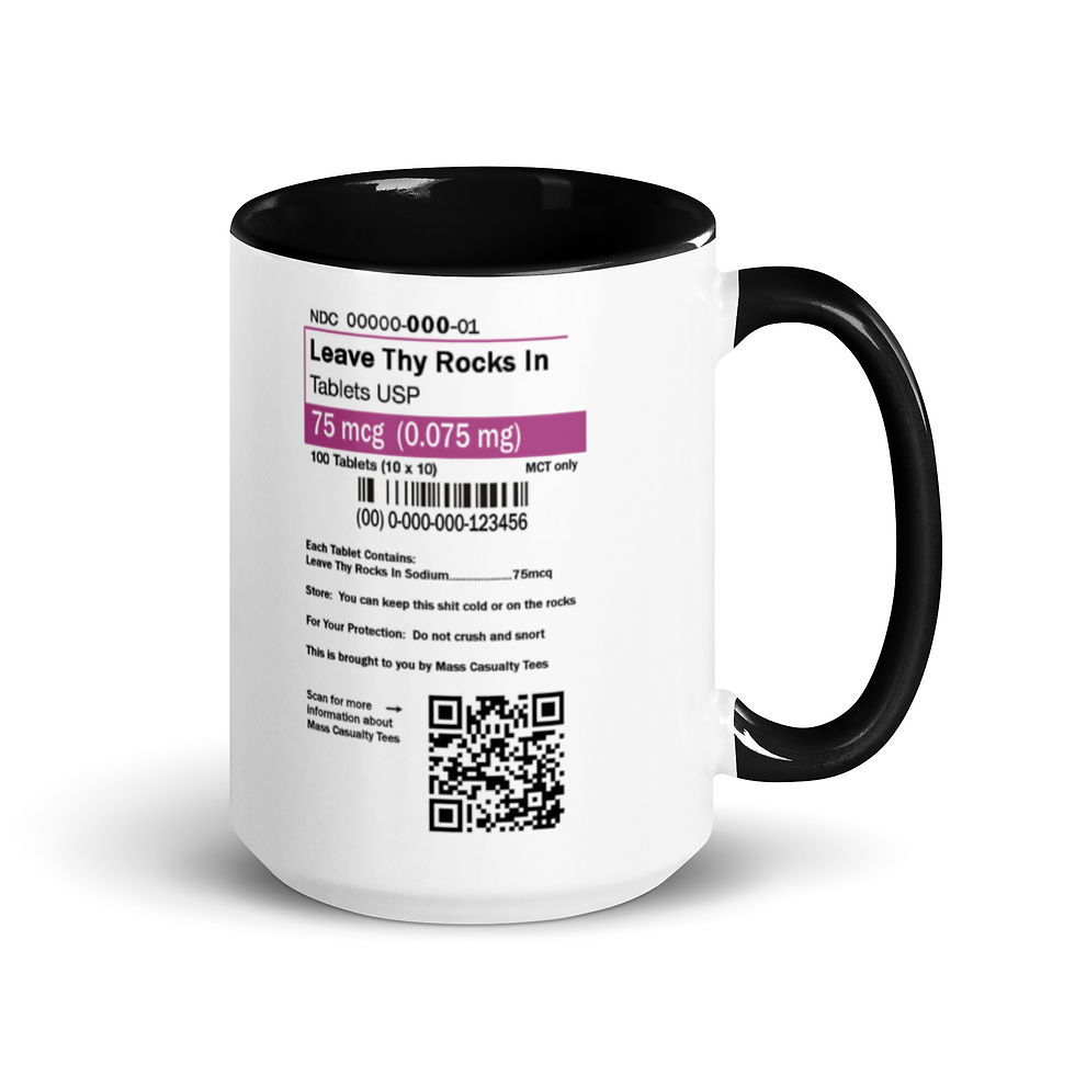 Thumbnail: Leave Thy Rocks In Mug with Color Inside