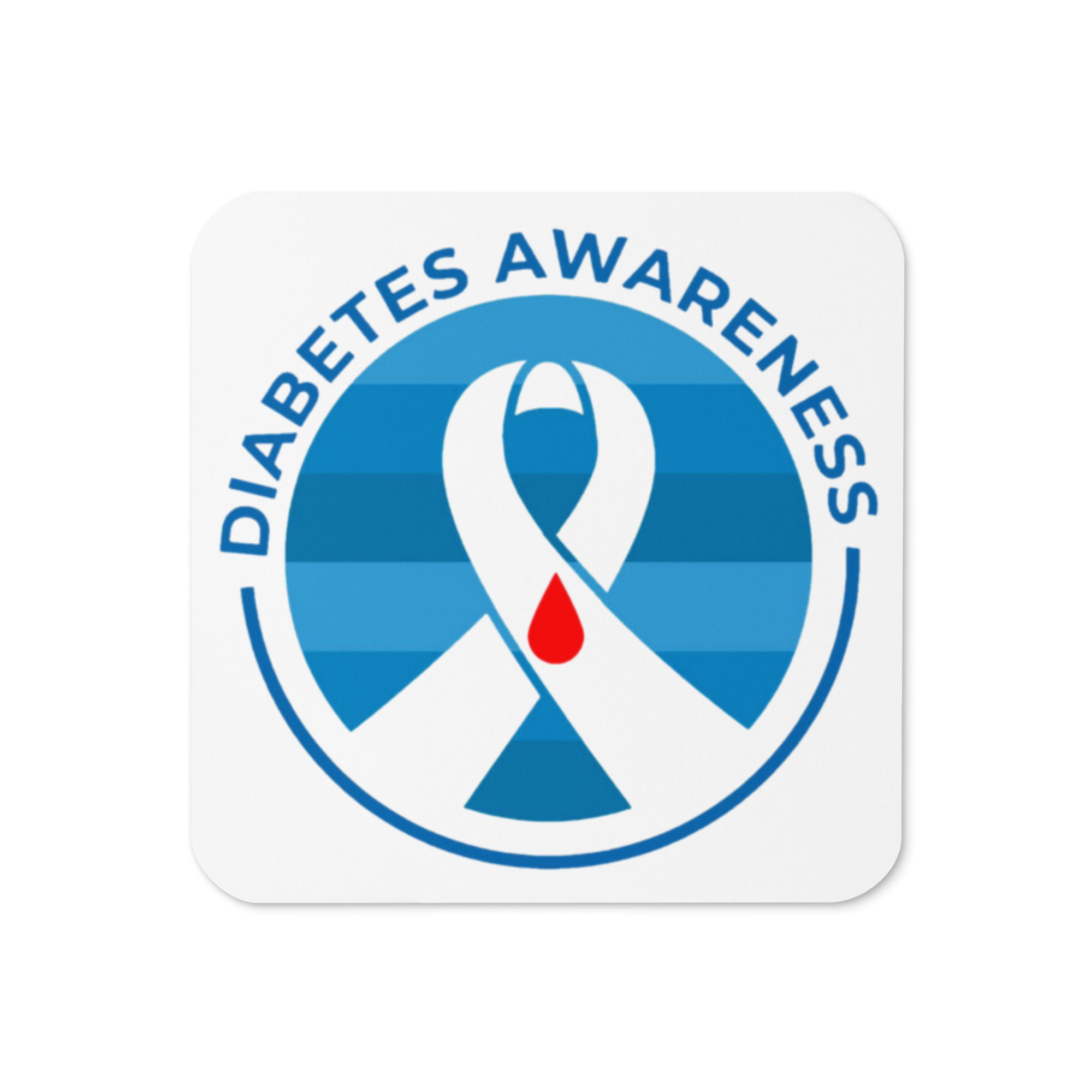 Diabetes Awareness Cork-back coaster