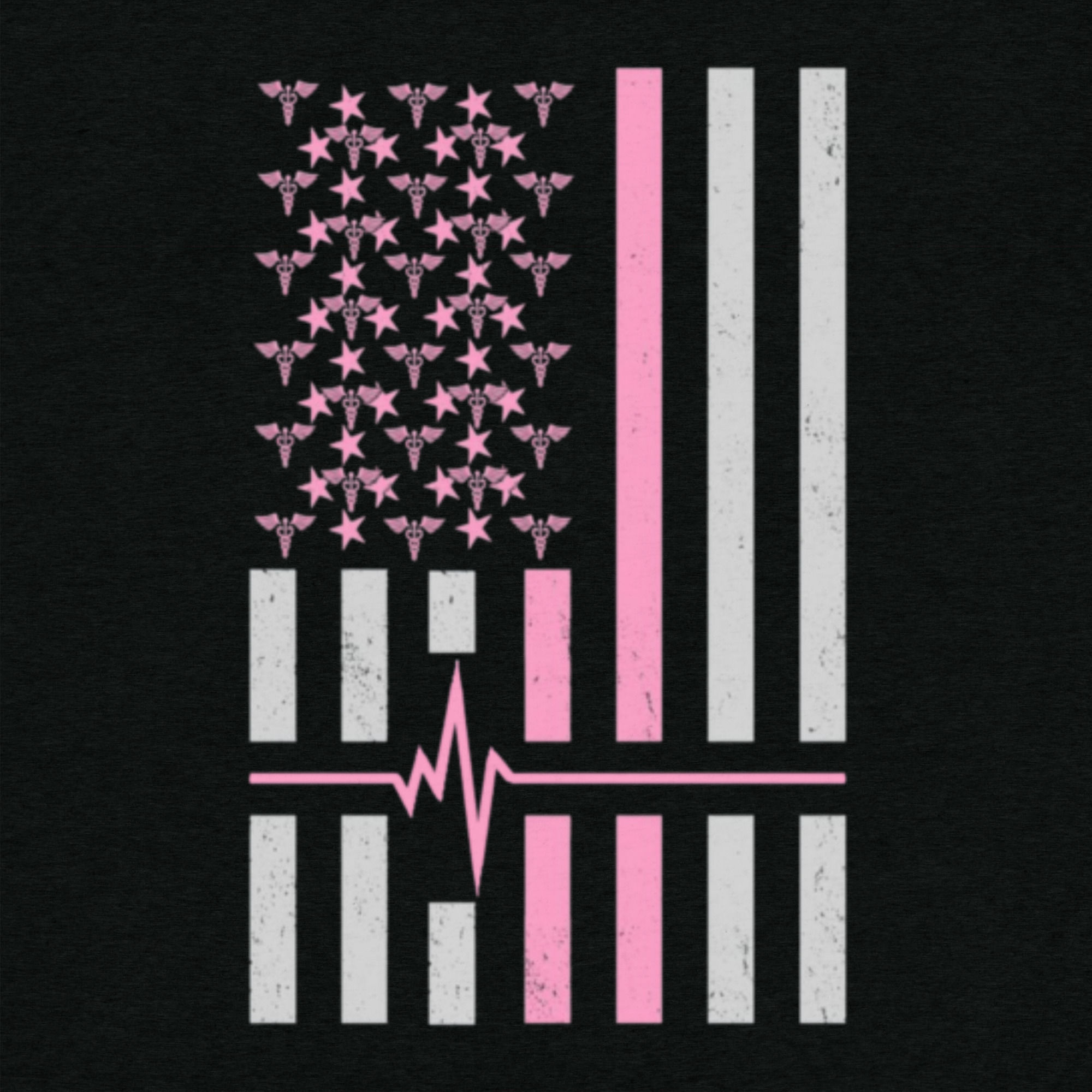 Nurse Pink Flag Short sleeve t-shirt