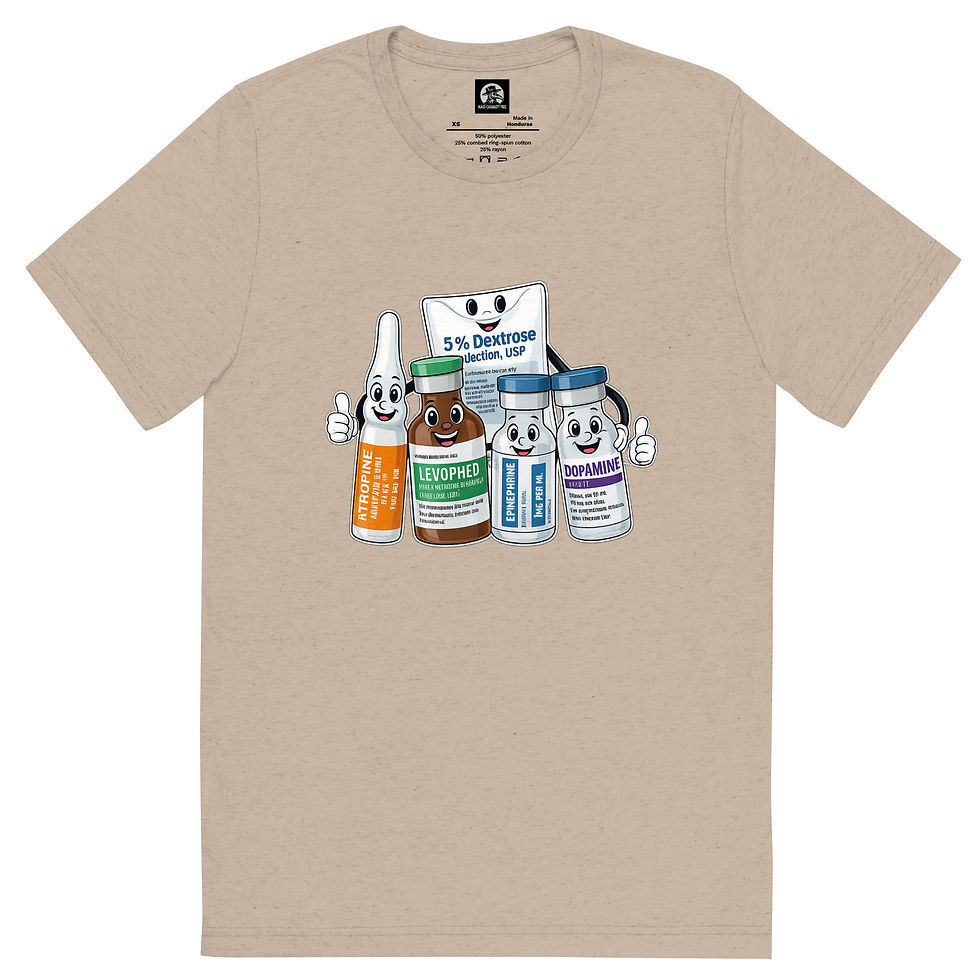 Thumbnail: Happy ICU Medications Short sleeve t-shirt