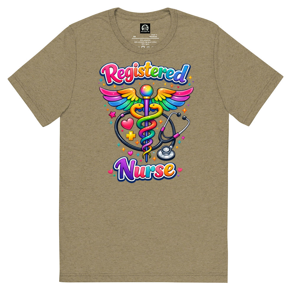 Thumbnail: Registered Nurse Caduceus Short sleeve t-shirt