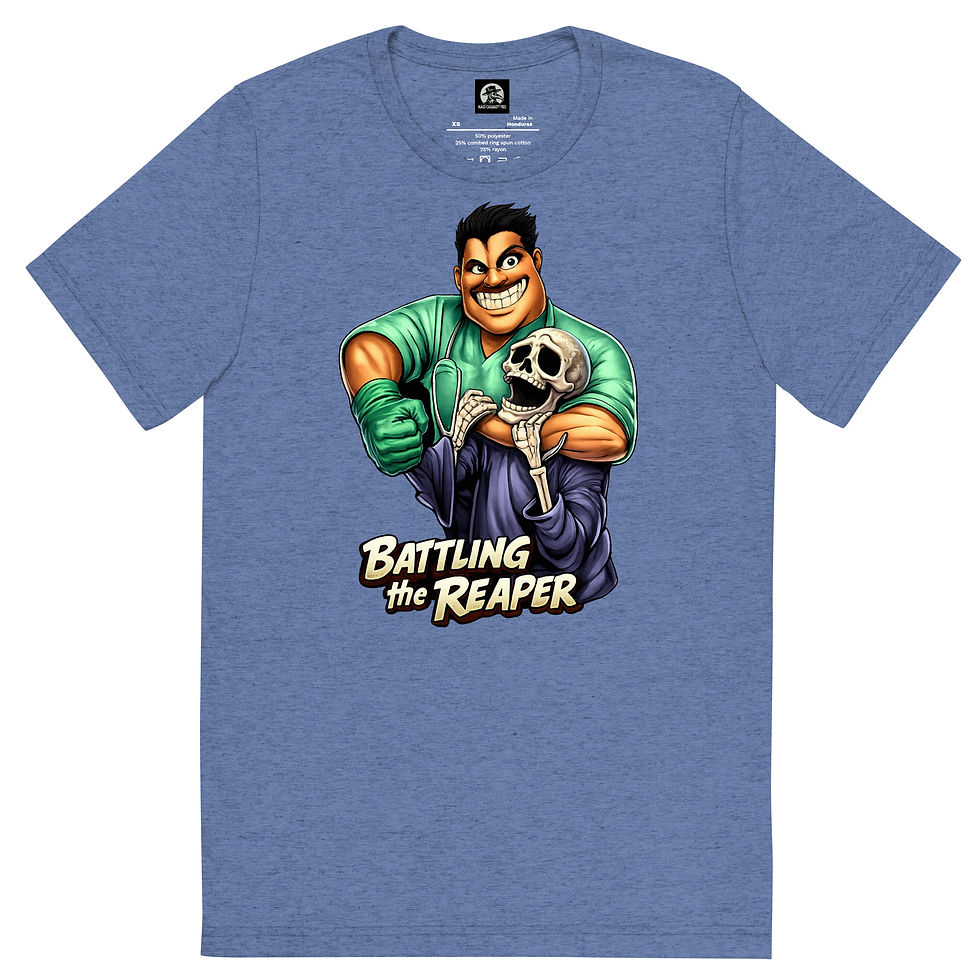 Thumbnail: Battling The Reaper Short sleeve t-shirt