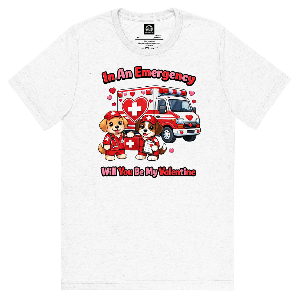 Thumbnail: In An Emergency  Will You Be My Valentine Short sleeve t-shirt
