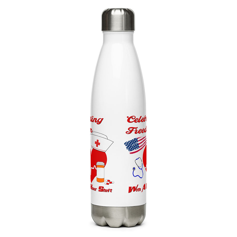 Thumbnail: Celebrating Freedom With A 12 Hour Shift Stainless steel water bottle