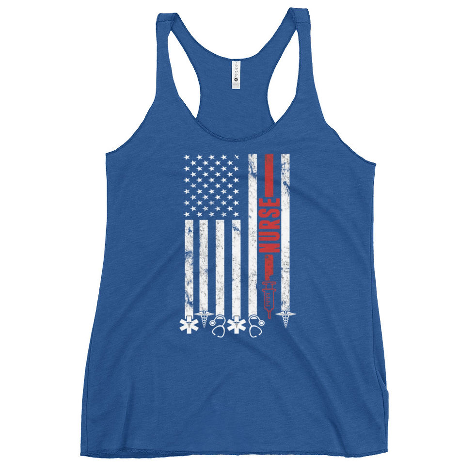 Thumbnail: Nurse Flag Women's Racerback Tank