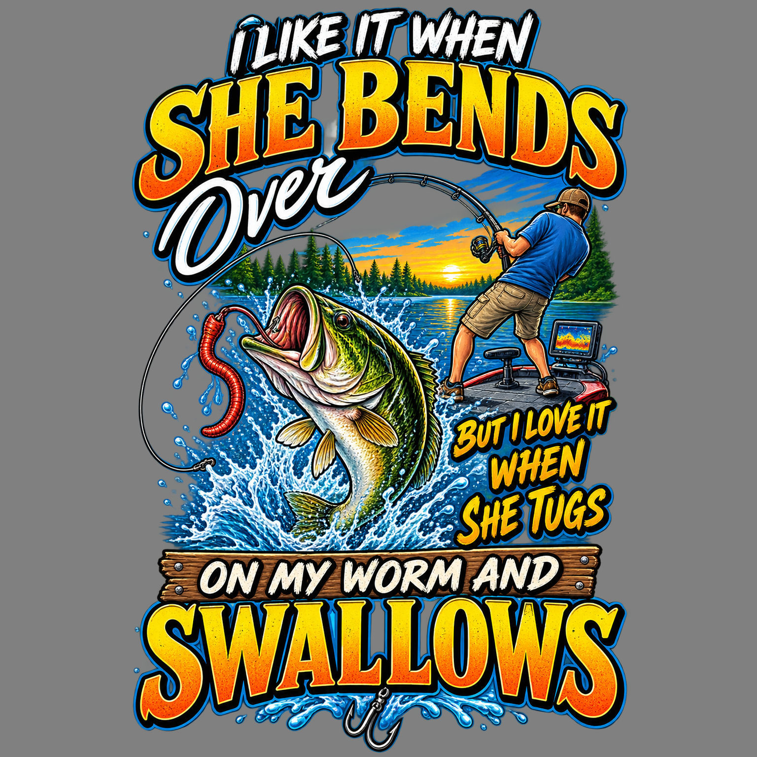 I Like It When She Bends Over classic tee