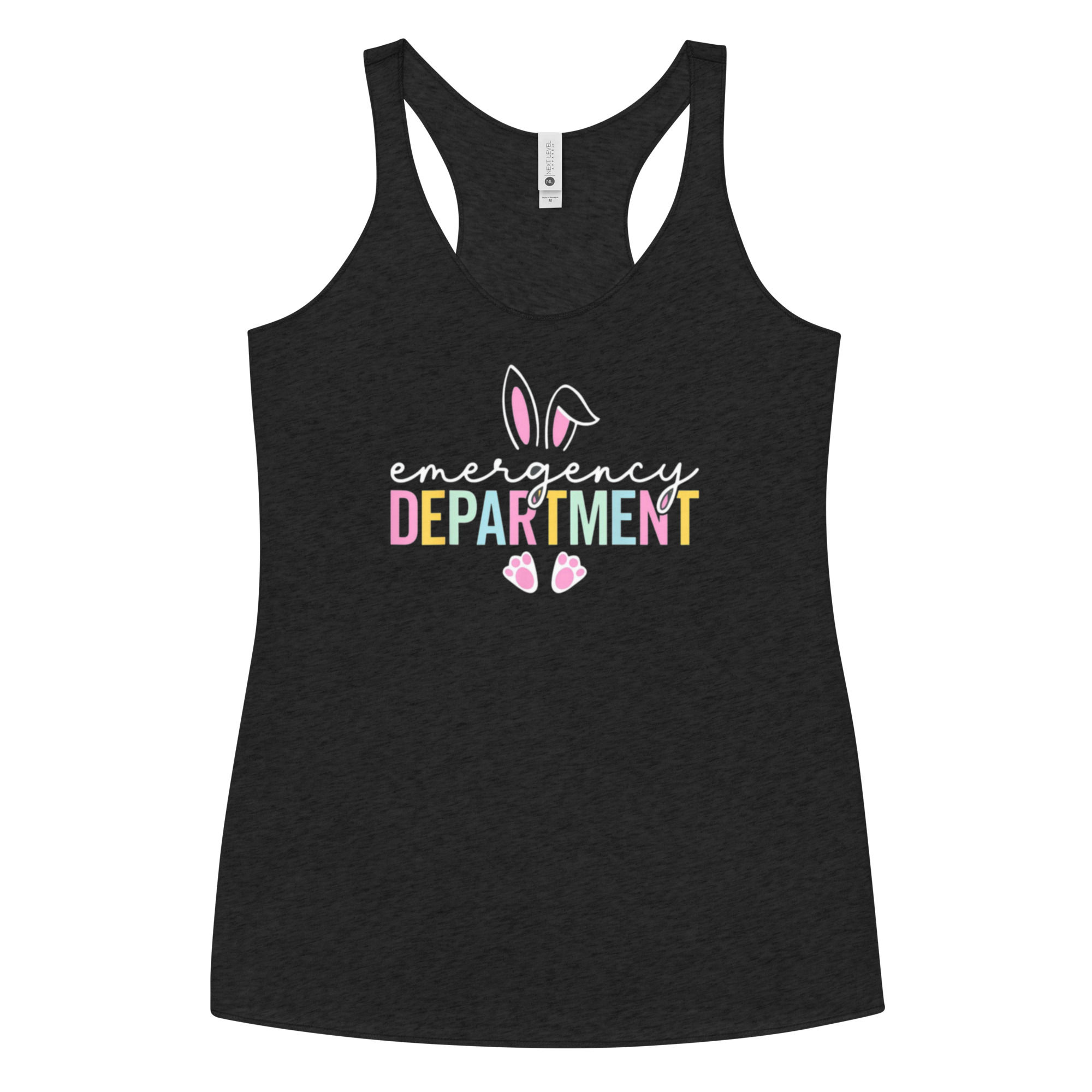 Emergency Department Easter Bunny Women's Racerback Tank
