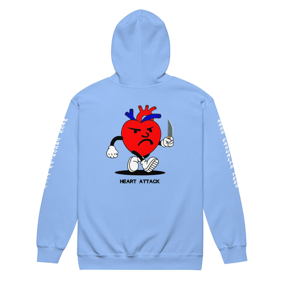 Thumbnail: Heart Attack Unisex heavy blend zip hoodie