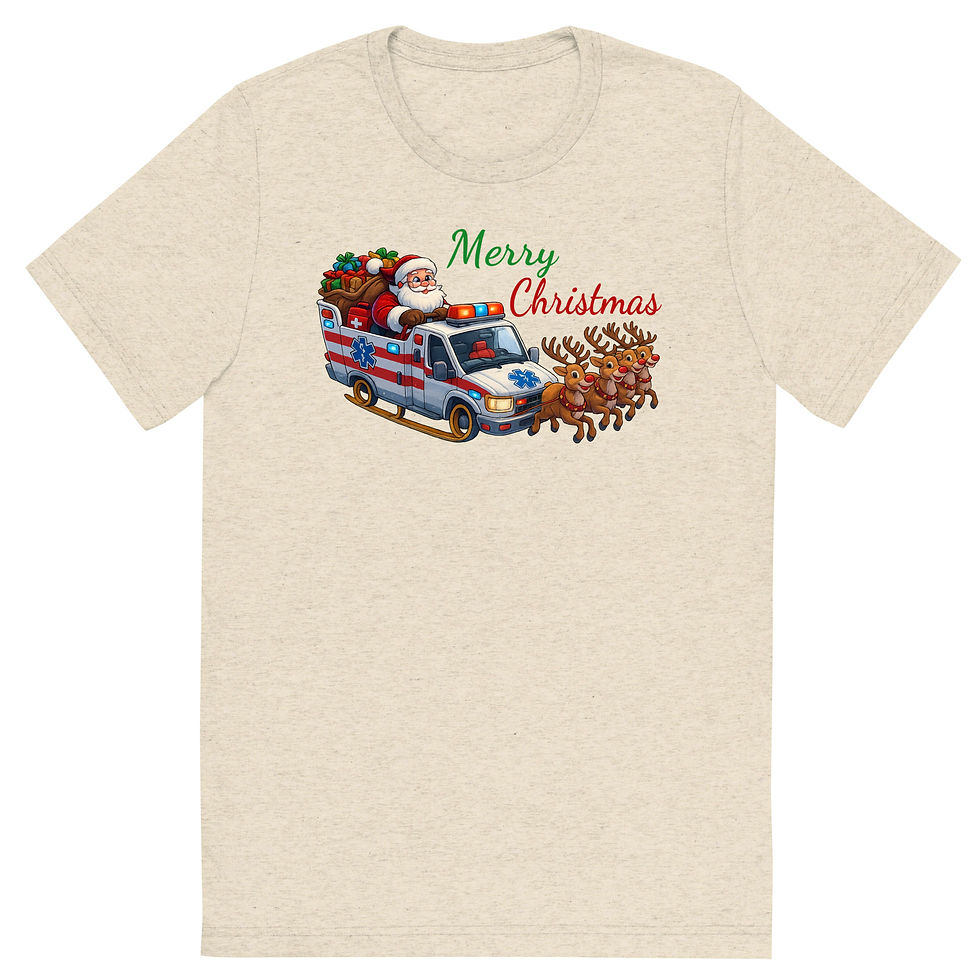 Thumbnail: Santa EMS Sleigh Short sleeve t-shirt