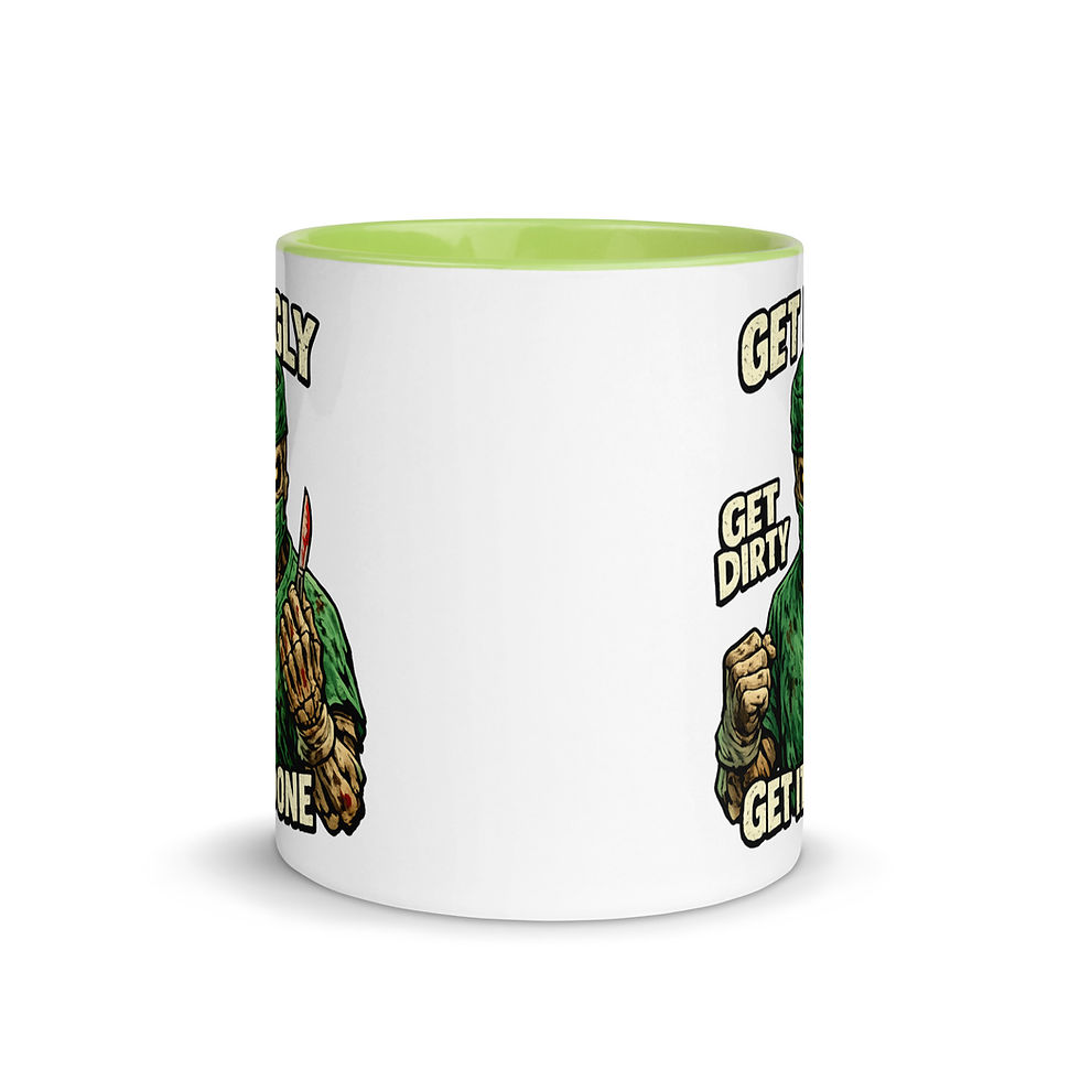 Thumbnail: Get Ugly. Get Dirty. Get It Done. Mug with Color Inside