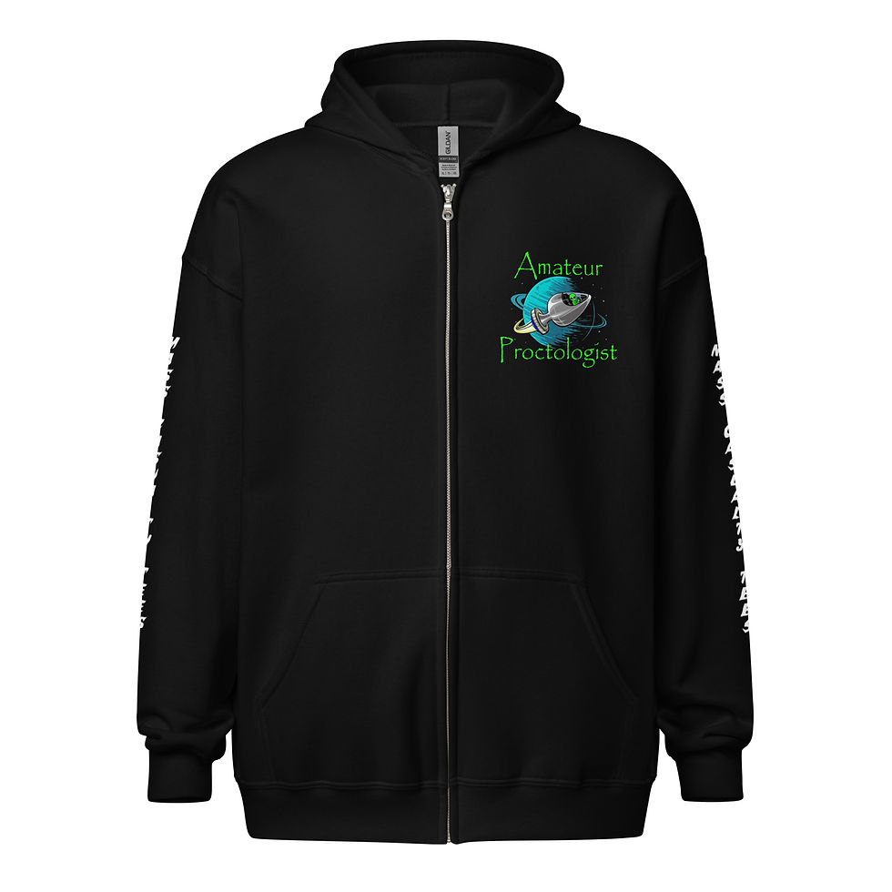 Amateur Proctologist Unisex heavy blend zip hoodie