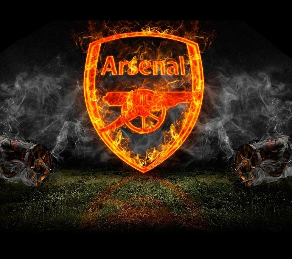 Arsenal Logo In Fire