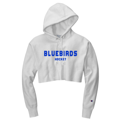 Thumbnail: Janesville Bluebirds Cropped Champion Hoodie
