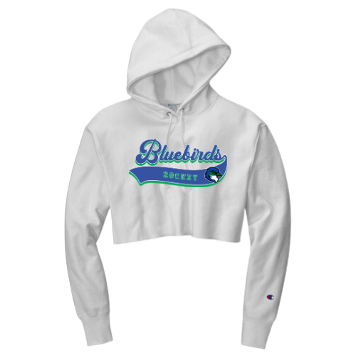 Thumbnail: Janesville Bluebirds Cropped Champion Hoodie