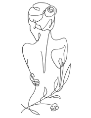 Minimalistic Line Art, Hill Wellness