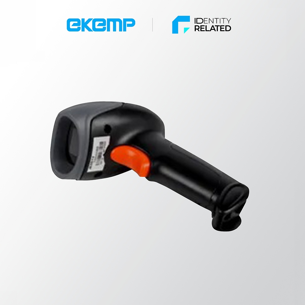 Thumbnail: wireless barcode scanner in biometric enrollment kit for identity registration