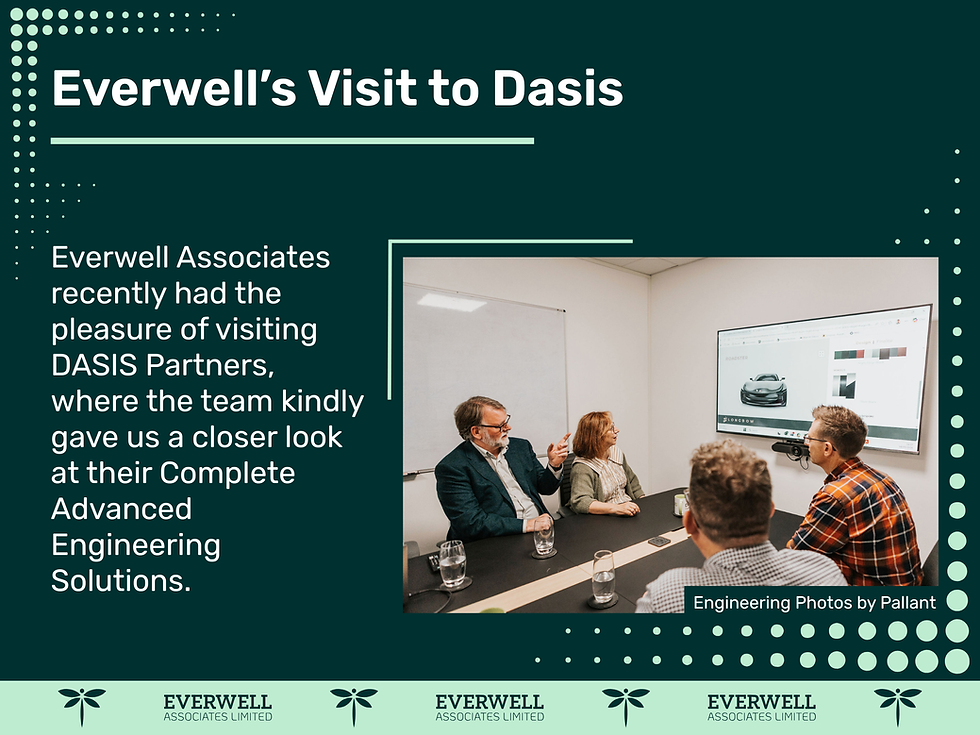 Everwell Associates team visiting DASIS Partners for a meeting about advanced engineering and manufacturing solutions.