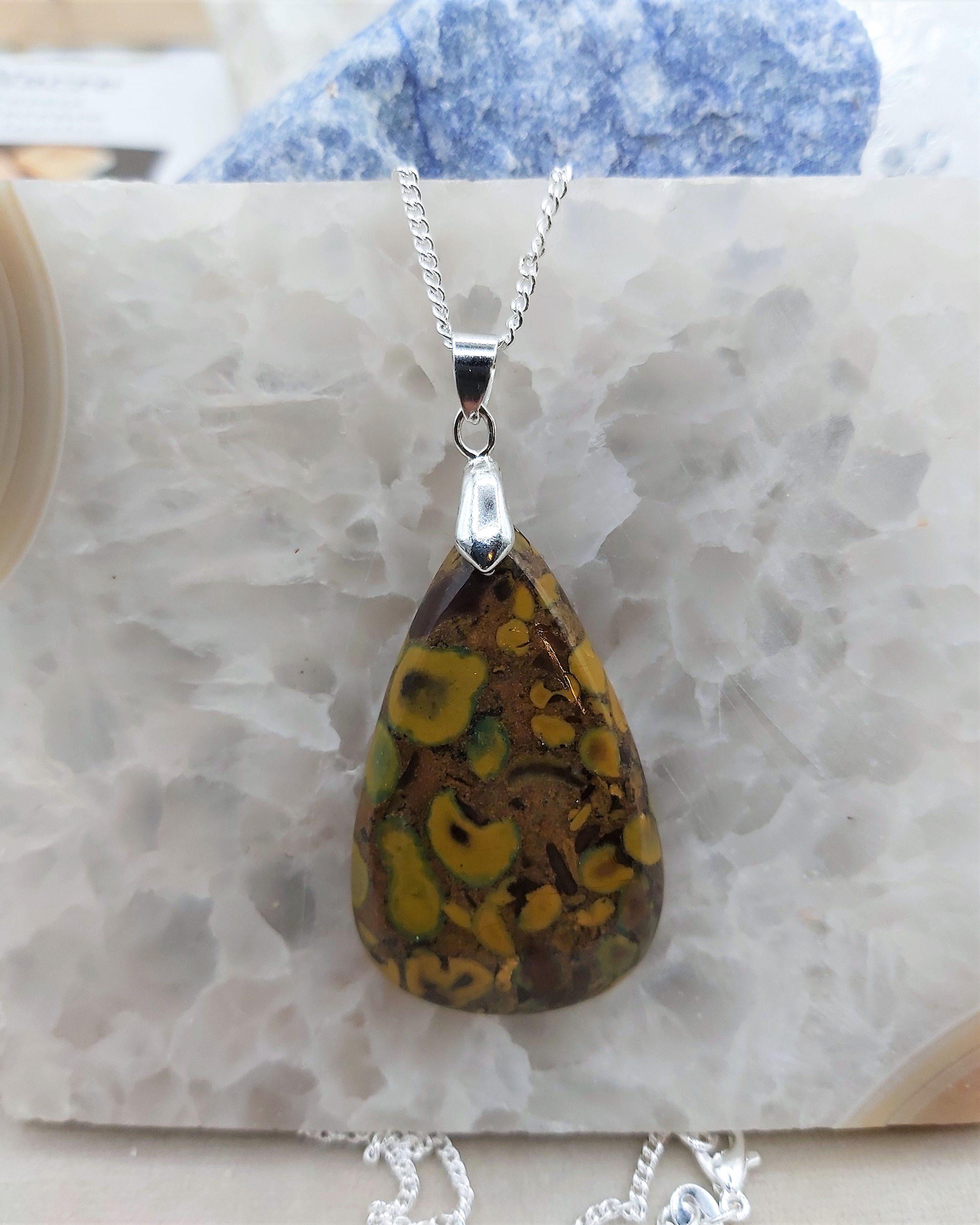Magnifique pendentif Jaspe Fruit