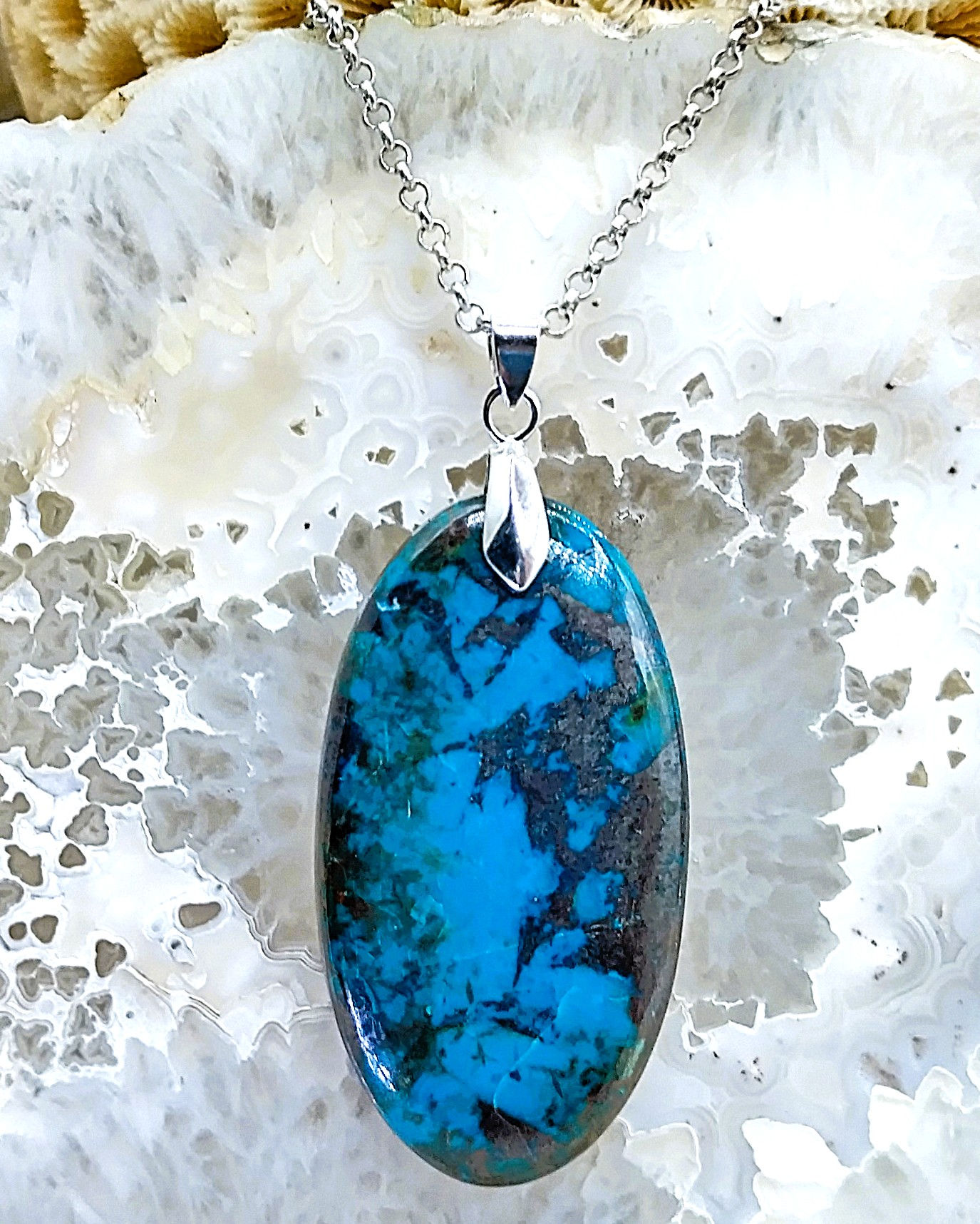 Azurite dans Malachite