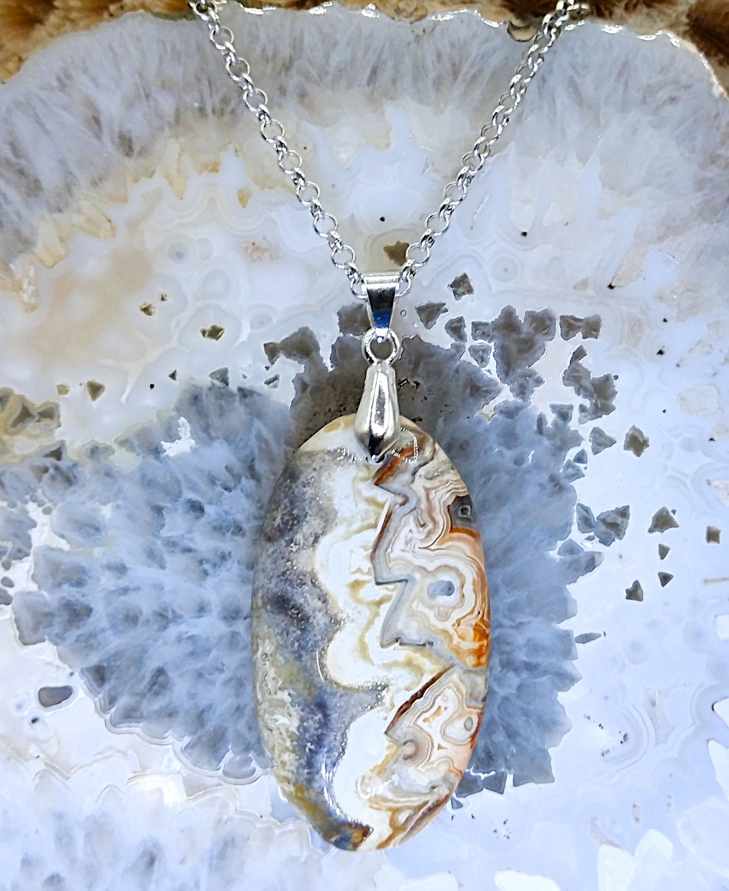 Agate Crazy-Lace du Mexique