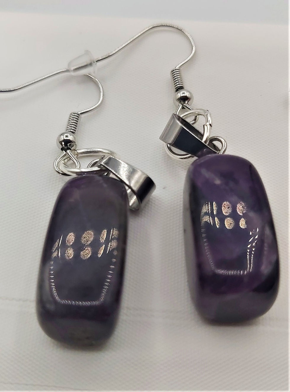Miniature : Boucles d'oreilles Améthystes claires ou foncées