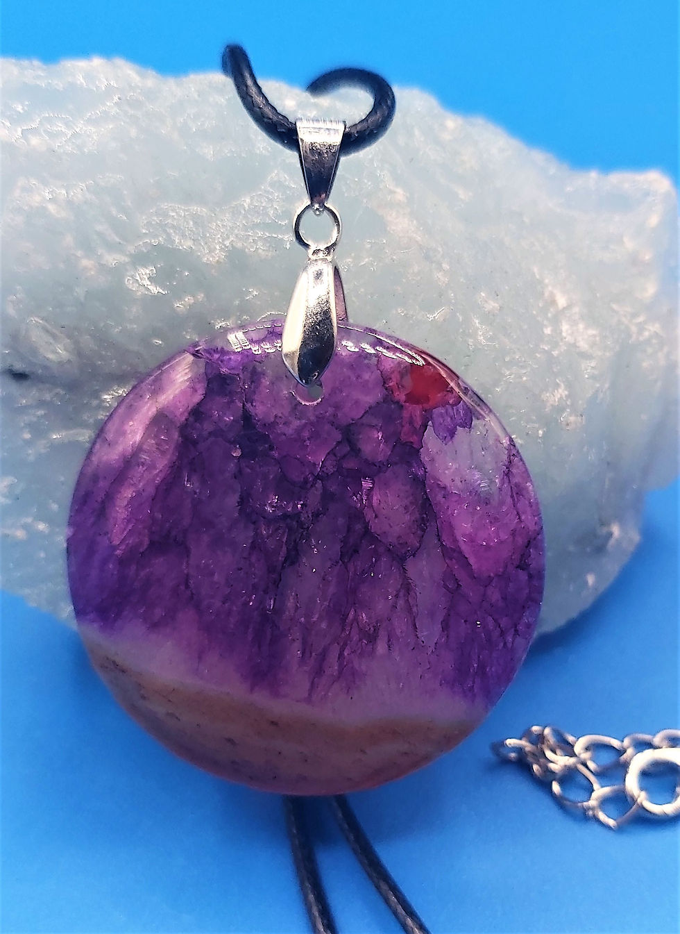 Miniature : Collier avec jolis pendentifs Agates