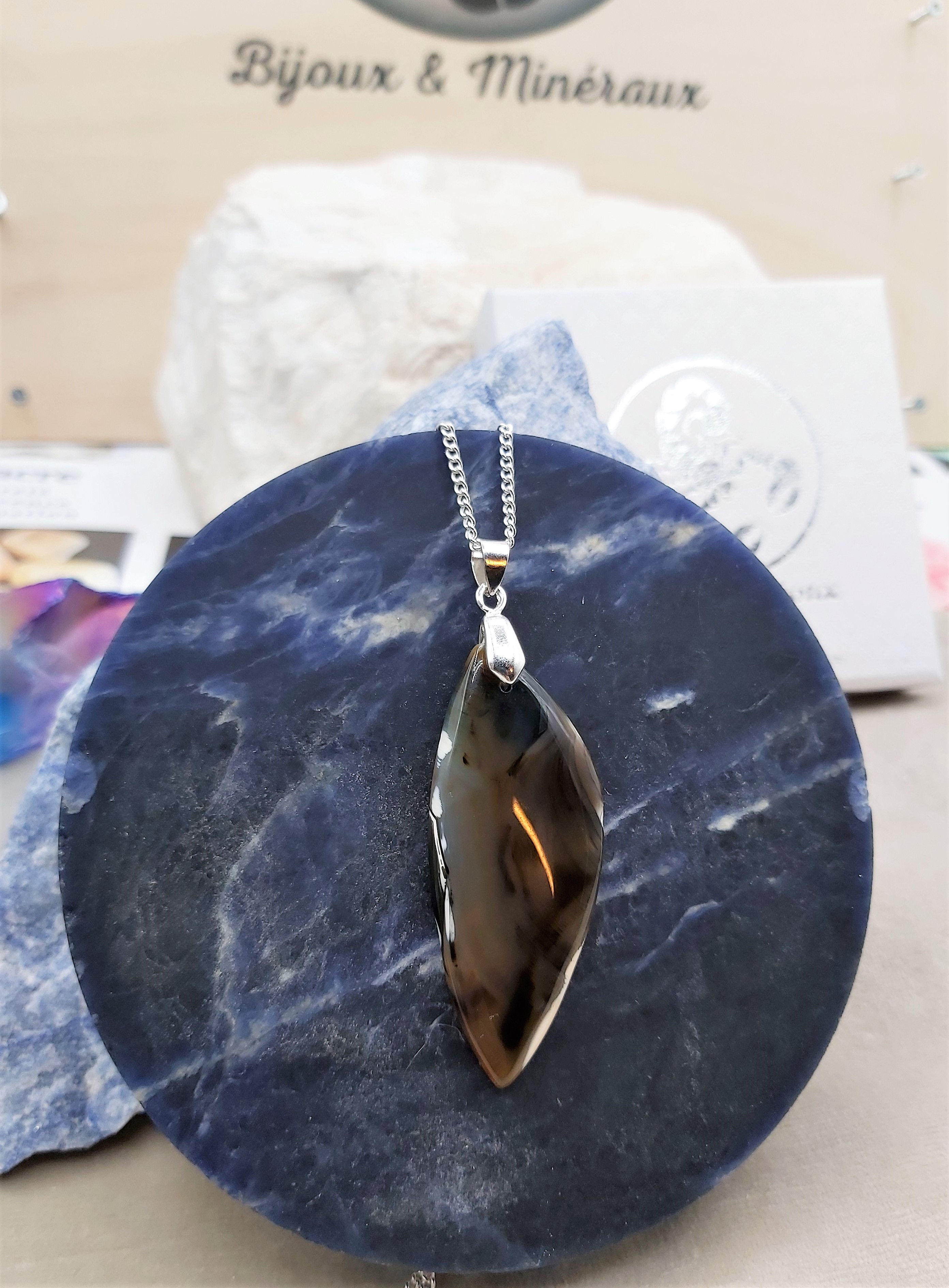 Pendentif Agate du Montana