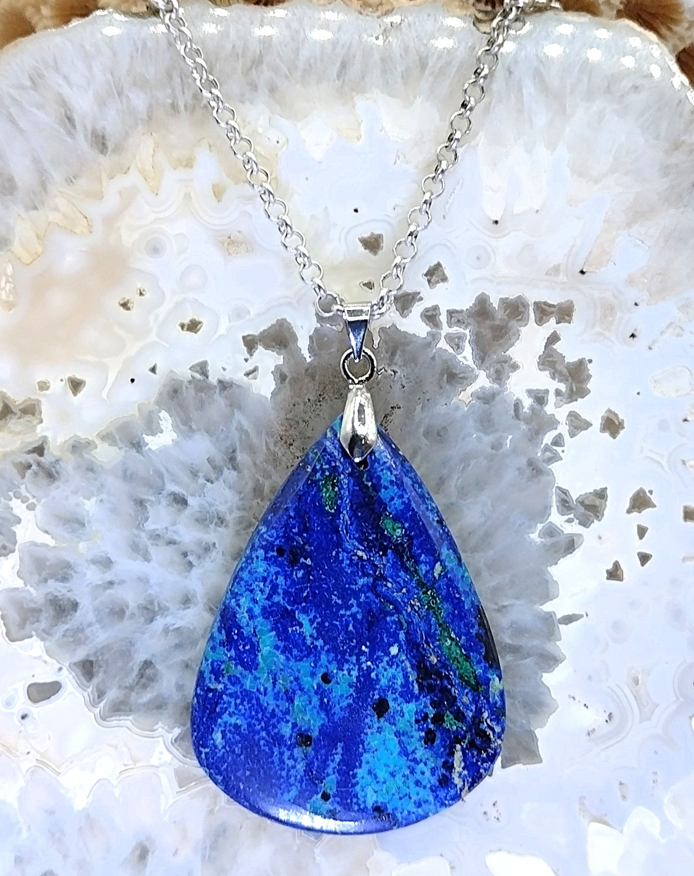Azurite dans Malachite