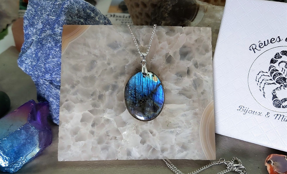 Miniature : Très jolie Labradorite bleue