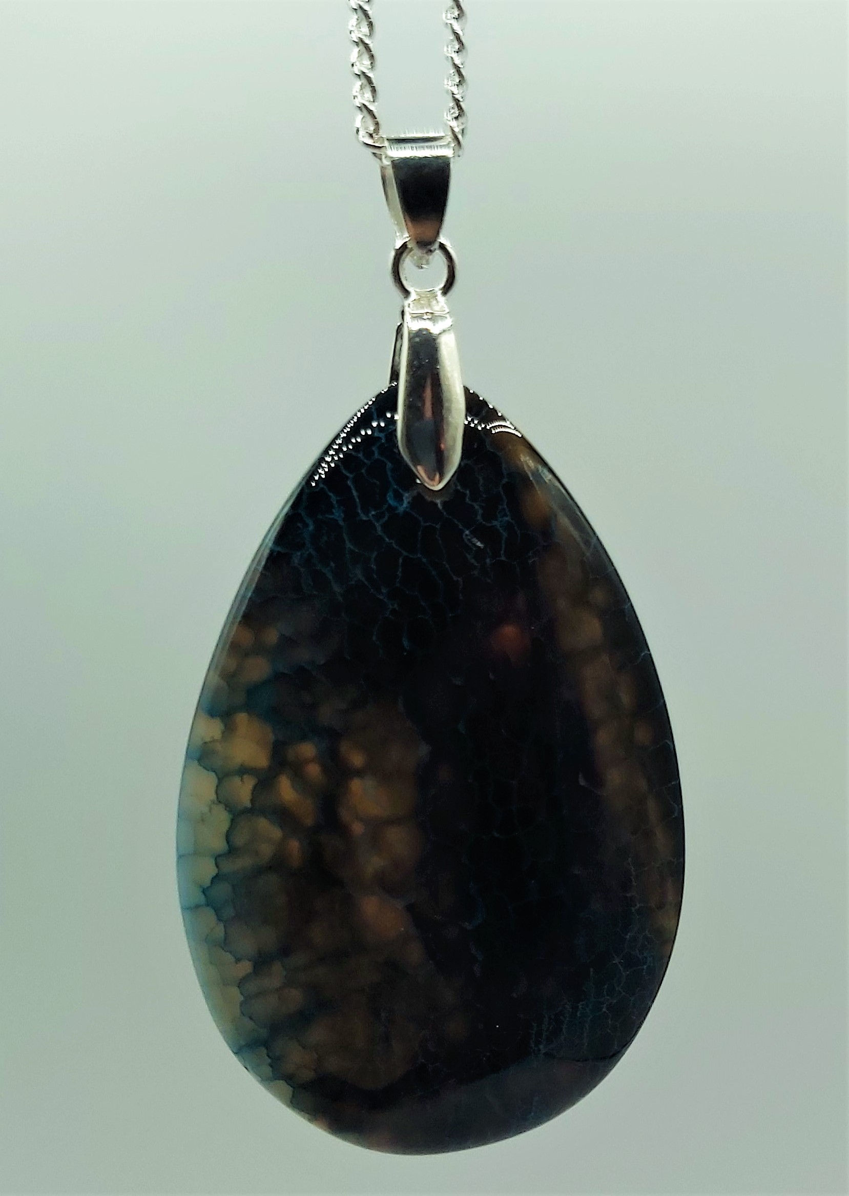 Collier avec pendentif Agate