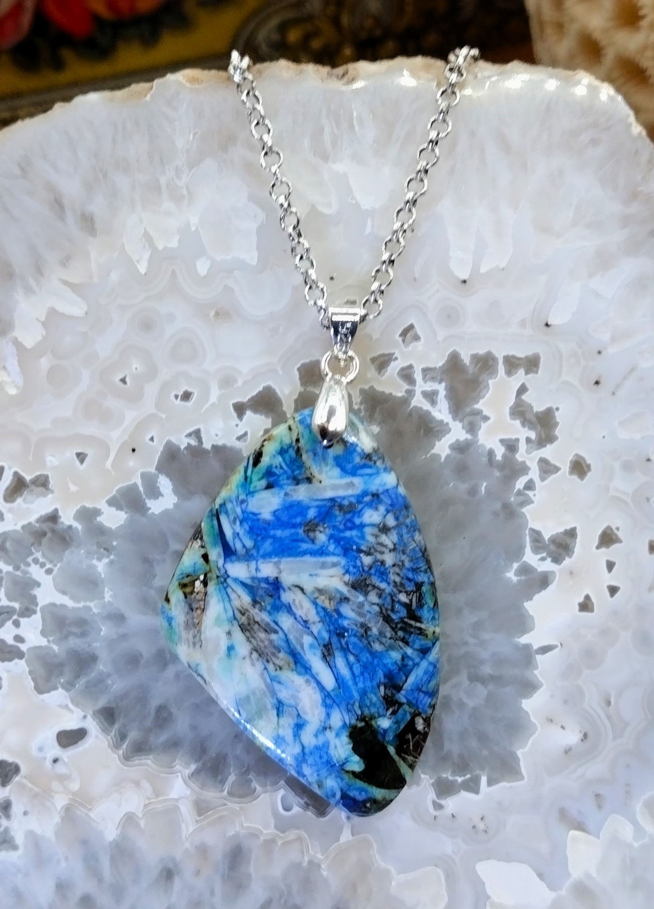 Azurite Turquoise dans Malachite