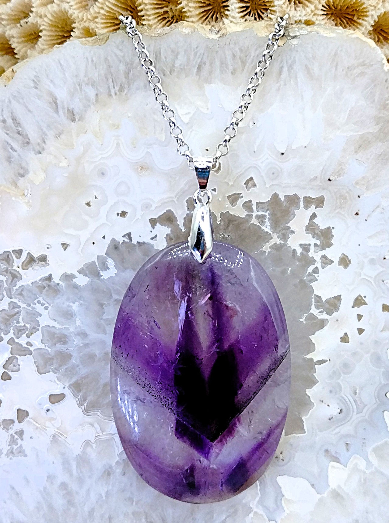 Améthyste étoilée (Trapiche)