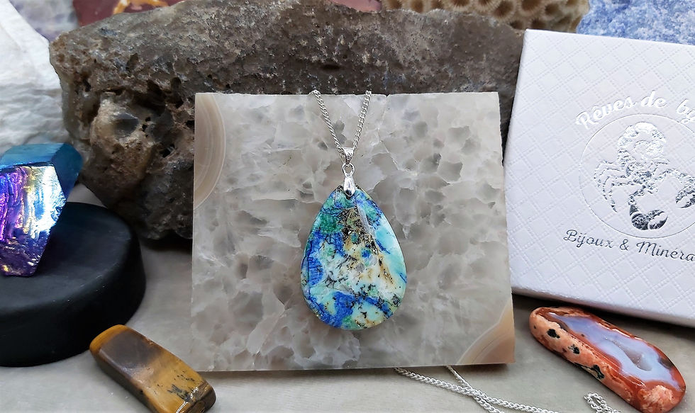 Miniature : Superbe pendentif Azurite