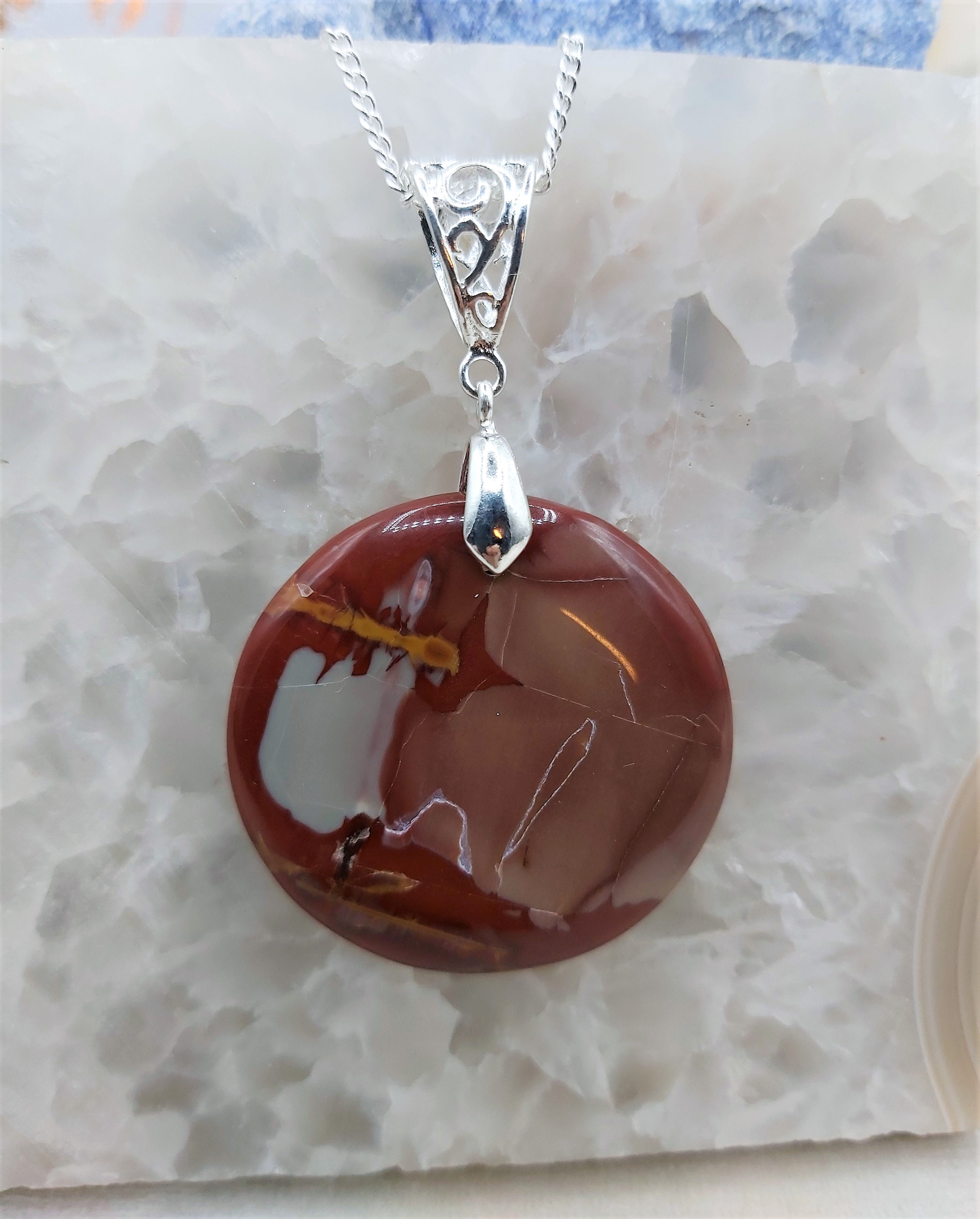 Atypique pendentif Jaspe Noreena