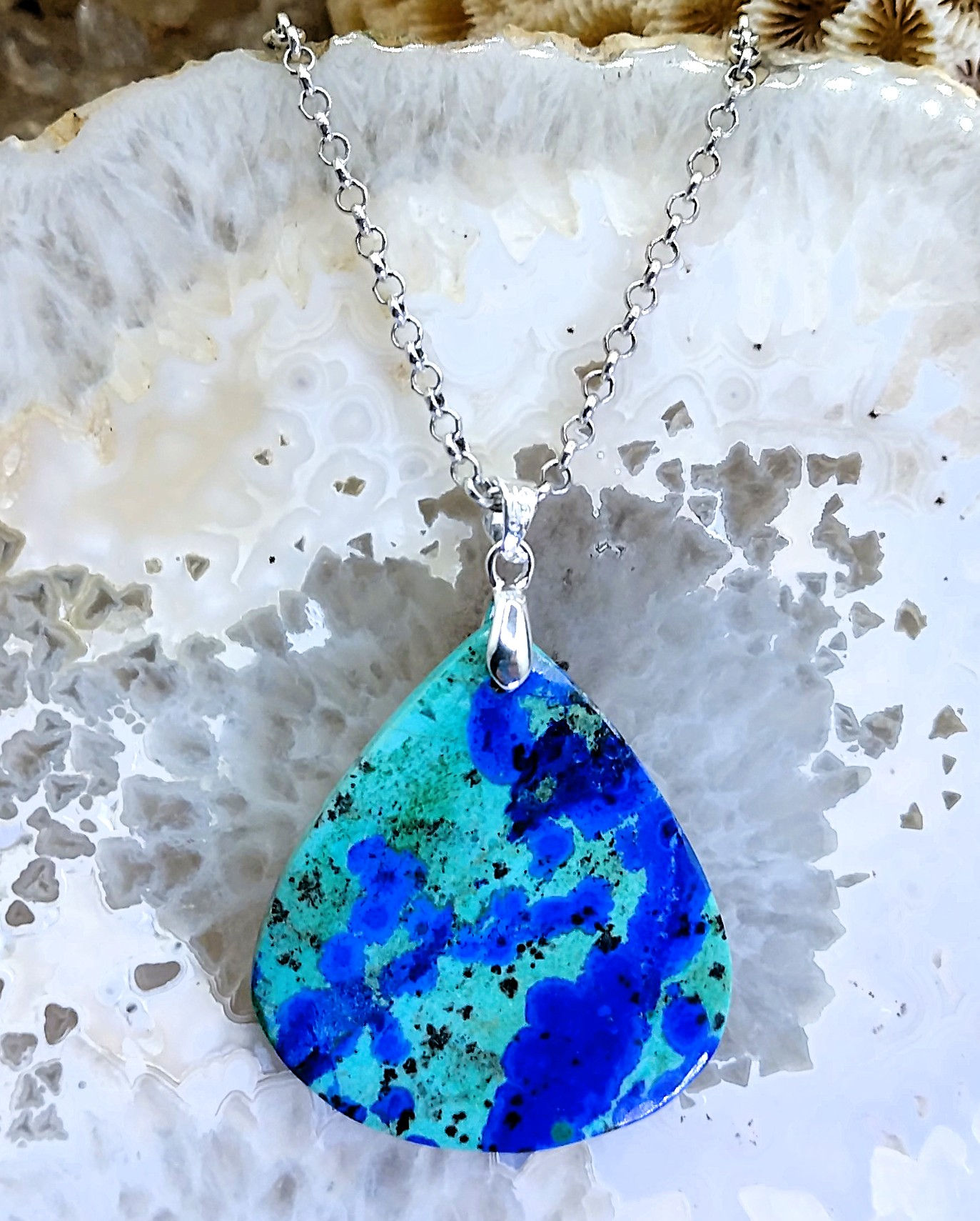 Azurite orbiculaire