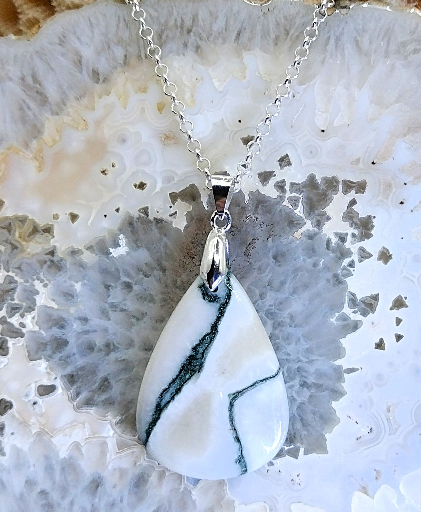 Agate blanche du Maroc