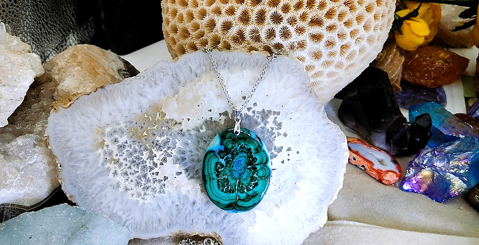 Miniature : Chrysocolle dans Malachite
