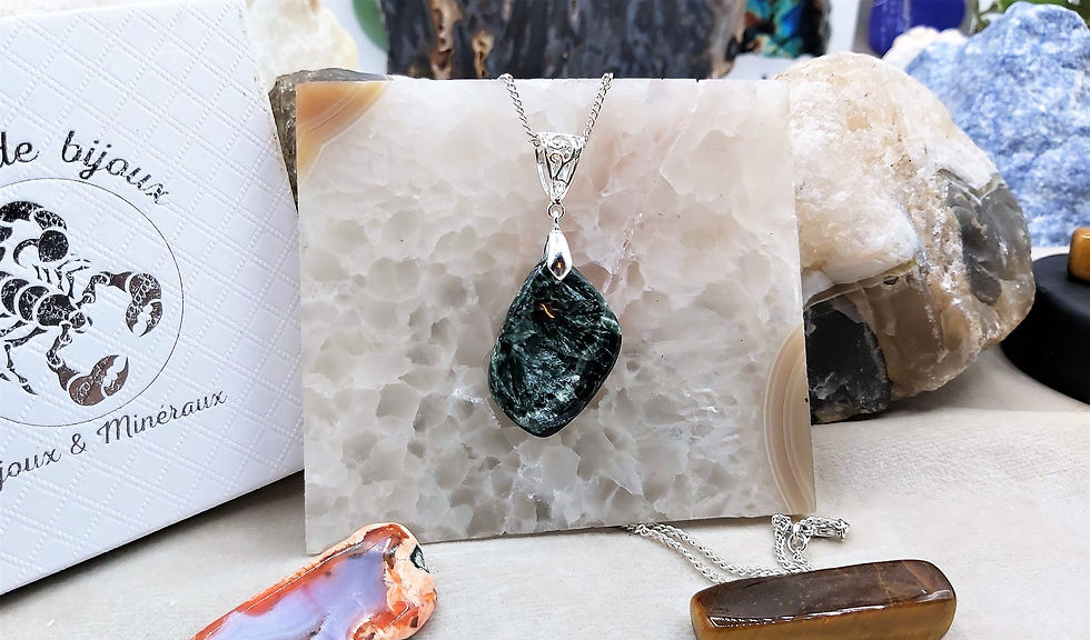 Miniature : Beau pendentif Séraphinite