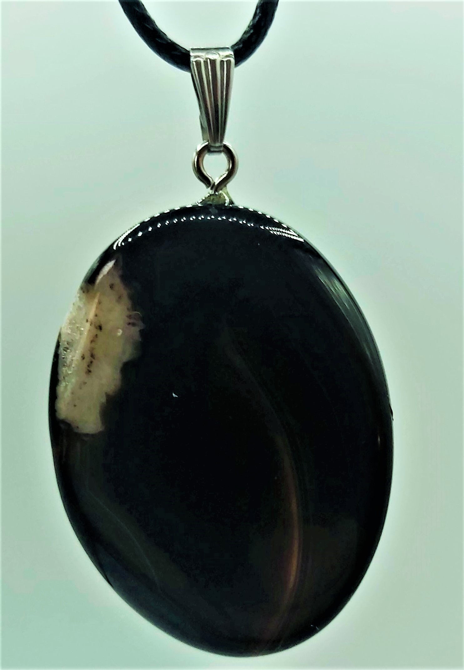 Collier avec pendentif Agate