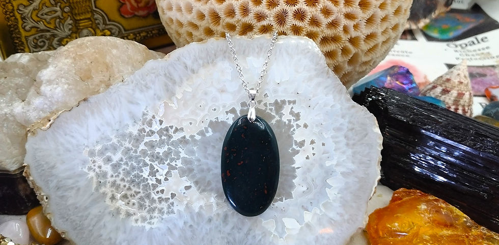 Miniature : Blood stone (Jaspe Sanguin)
