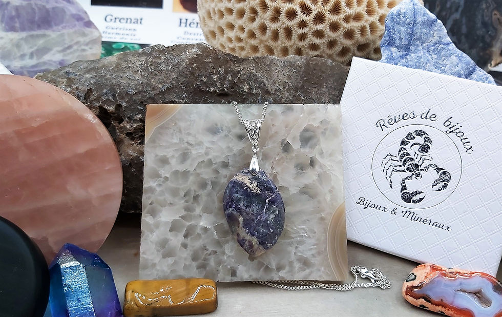Miniature : Superbe pendentif Fluorite Tiffany (Tiffany Stone)