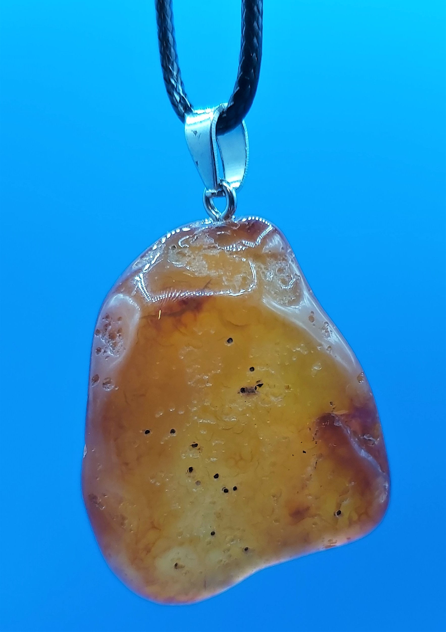 Collier avec jolis pendentifs Agates