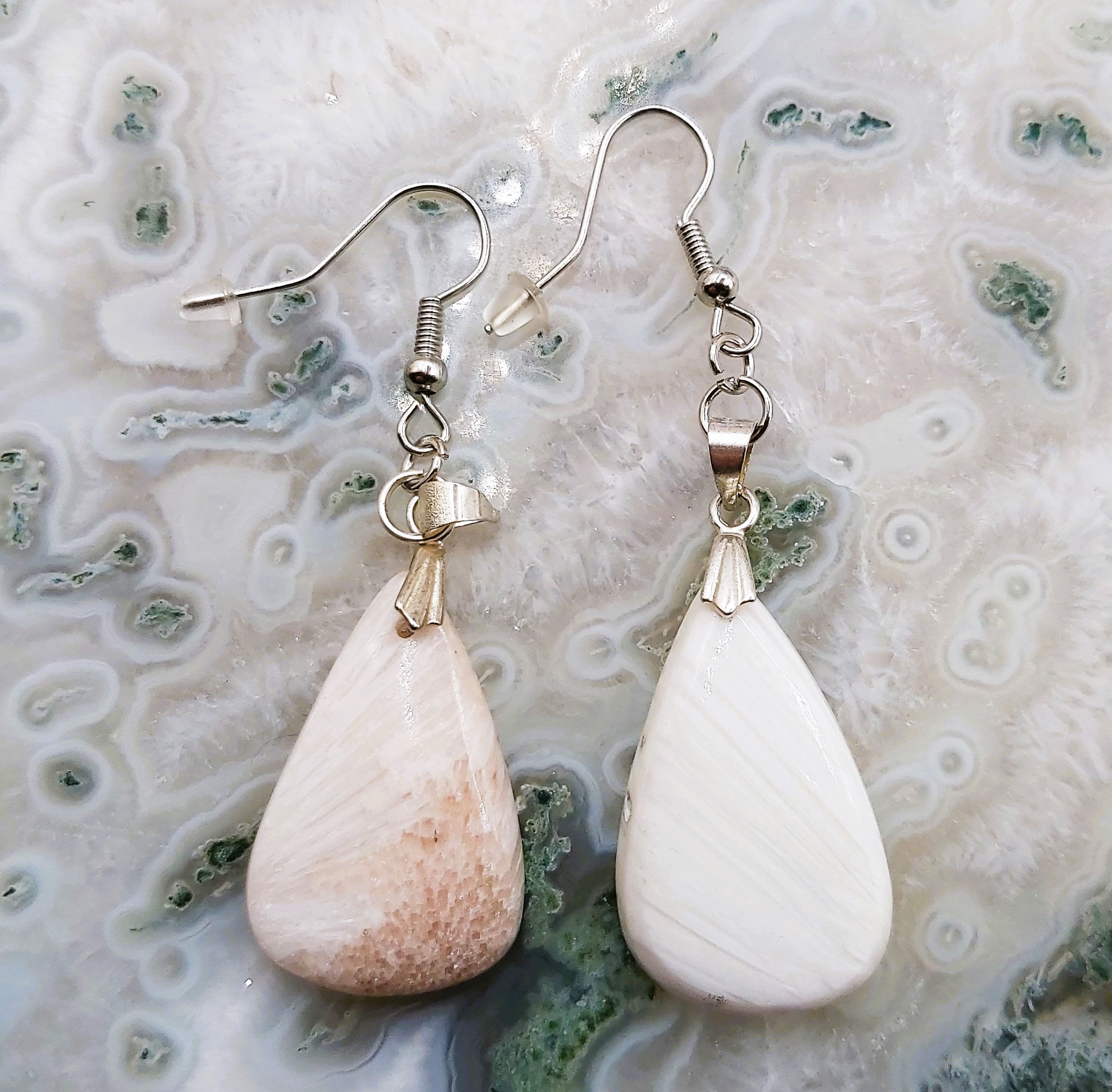 Boucles d'oreilles - Scolécite